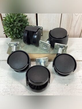 Set of 5 Top Mount Swivel Casters Wheels